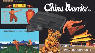 China Warrior TurboGrafx-16/PC Engine - C&M Playthrough