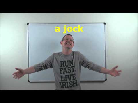 Learn English: Daily Easy English Expression 0698: a jock