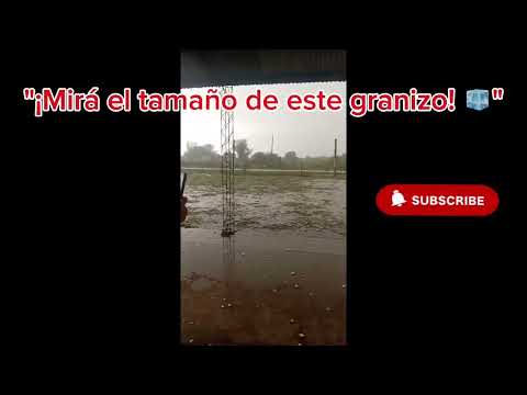 ¡ Impresionante caída de granizo en Villa Ángela, Chaco! 🧊 (Piedras gigantes)