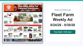 Fleet Farm Weekly Ad (8/24/26 - 8/30/26) Best Deals