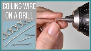 Coiling Wire on a Drill - Beaducation.com