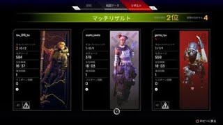 Apex Legends 行きたい場所指示出して2位になった回