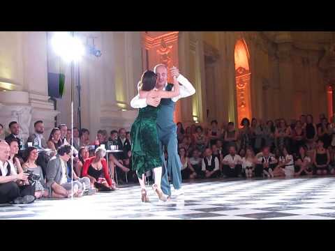  Horacio Godoy  and  Cecilia Berra  are  dancing  to  the  tango  "  La Tablada  "  by  Cayetano Puglisi  at  Torino Tango Festival  in  2019