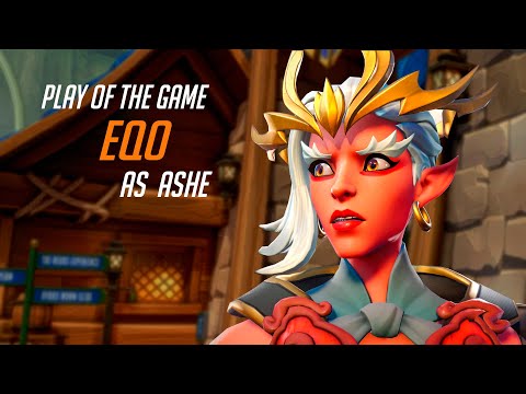 WHAT PRO ASHE LOOKS LIKE - EQO! POTG! [ OVERWATCH 2 SEASON 4 TOP 500 ]