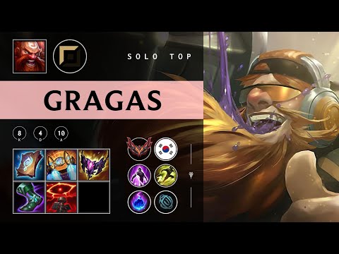 Gragas Top vs Gnar - KR Grandmaster Patch 25.23