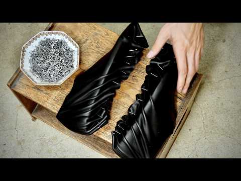 Making HANDMADE Classic Wholecut Oxford Shoes in Black Calf Leather