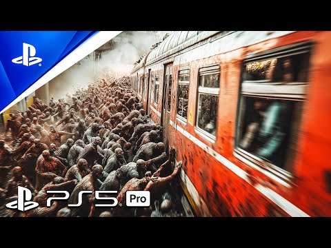 TRAIN ZOMBIE SWARM (PS5 PRO) Immersive ULTRA Realistic Graphics Gameplay [4K60FPS] DAYS GONE