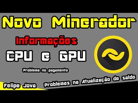 Novo Bananominer, GPU e CPU e Informações