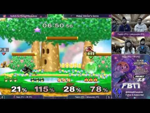 FBT7 - Sago (P1) + Bil (P2) vs Tapion (P3) + iateyourpie (P4) - Melee Doubles Winner's Semis