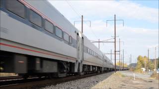 preview picture of video 'Amtrak Autumn Express at Washington Boro'