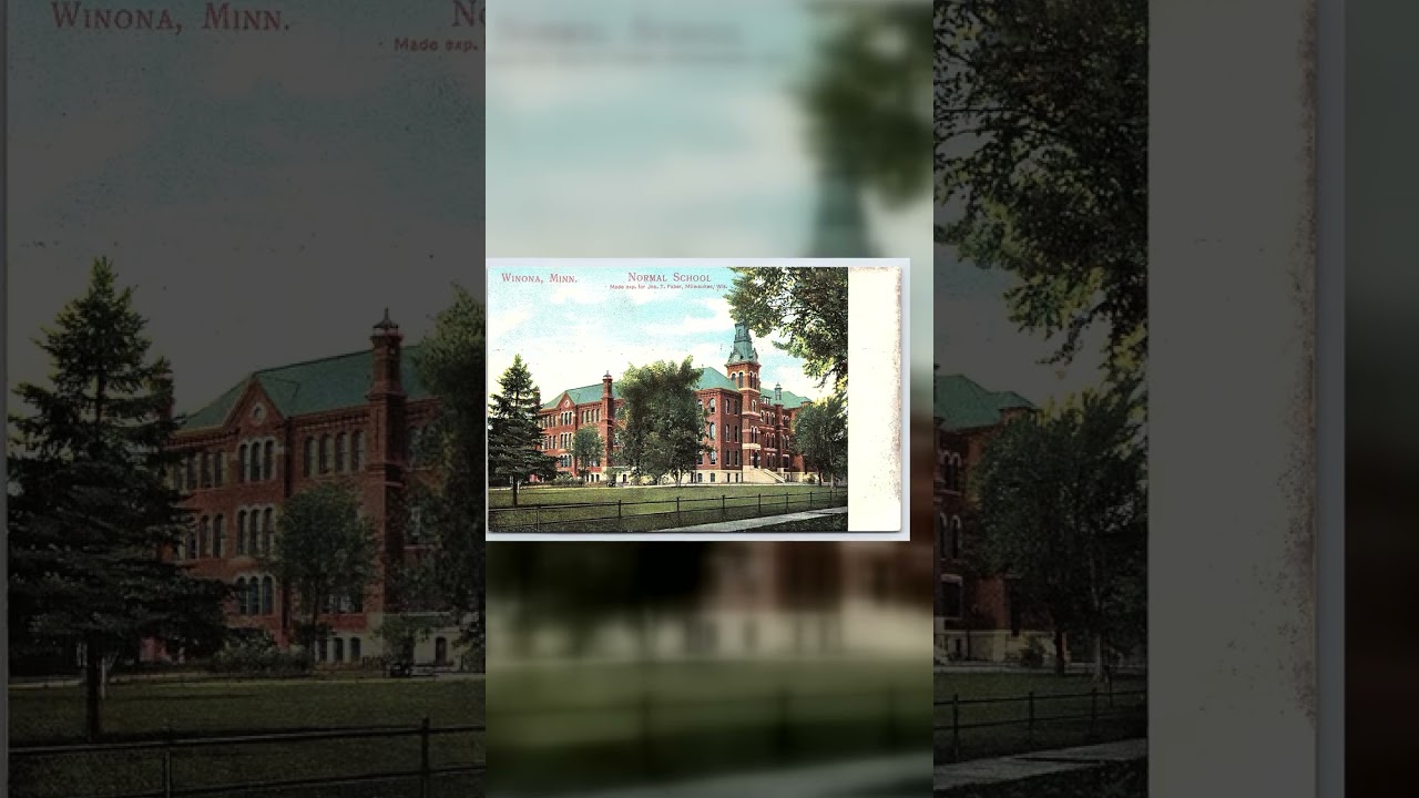 Suhling & Koehn Co. Postcard, Normal School, Winona, Minn., White Border Era Video