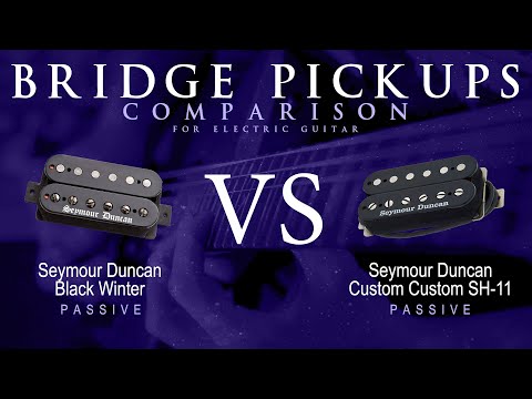 Seymour Duncan BLACK WINTER vs CUSTOM CUSTOM SH-11 - Passive Bridge Pickup Guitar Comparison Demo