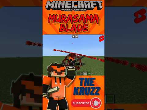 THE KRUZZ - Minecraft Pe  Sword Addon - Murasama Blade #minecraftshorts #demonslayeraddon