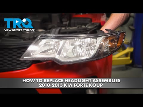 How to Replace Headlight Assemblies 2010-2013 Kia Forte Koup