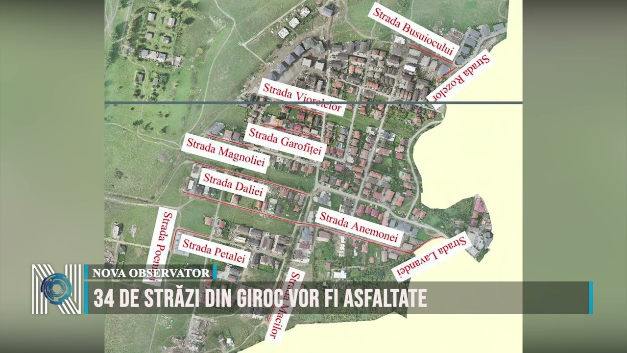 34 de străzi din Giroc vor fi asfaltate