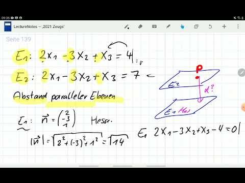 M12: Abstand zweier Ebenen berechnen