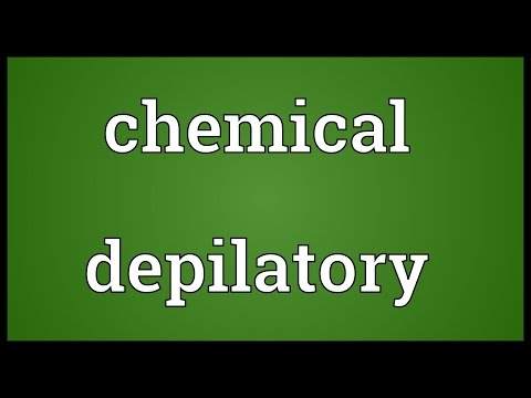 Chemical depilatory Meaning
