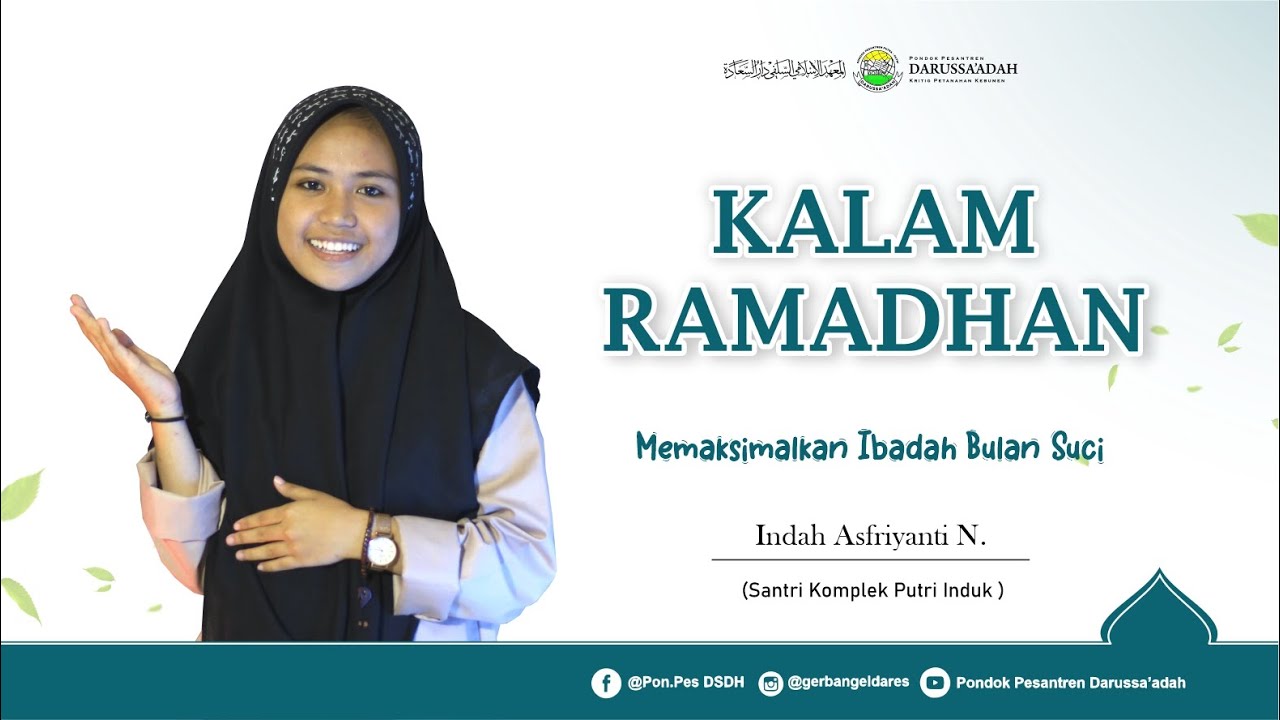 KALAM RAMADHAN | MEMAKSIMALKAN IBADAH BULAN SUCI