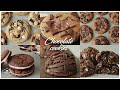 6가지 초콜릿 쿠키 레시피 모음 Zip 6 Chocolate Cookies Recipe 홈베이킹 영상 모음 