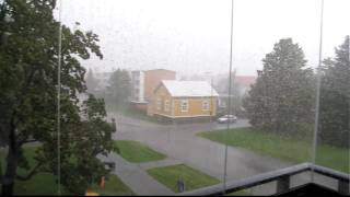 preview picture of video 'Sonisphereen iskenyt myrsky Porissa 8.8.2010'