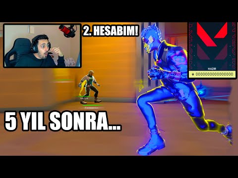 5 YILDIR KİMSENİN BİLMEDİĞİ HESABIMIN RANK'INI AÇTIM! OHA ATTIĞI RANK'A BAK ?? VALORANT