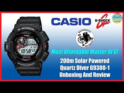 Most Affordable Master Of G! | Casio G-Shock 200m Solar Powered Diver G9300-1 Unbox & Review