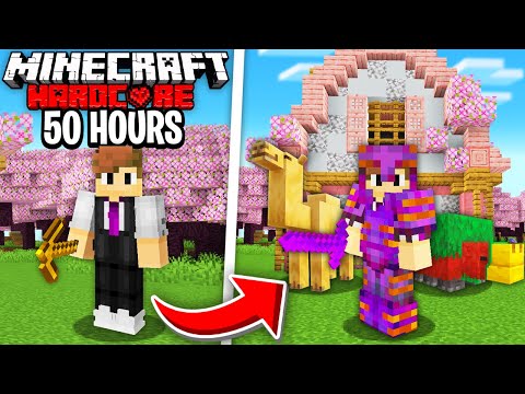 "Surviving 50 HOURS in Minecraft 1.20 Hardcore" - Click to see how I did it!