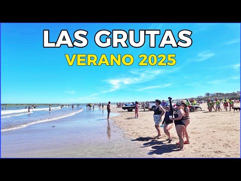 【4K】LAS GRUTAS - VERANO 2025, Playas Patagónicas | Río Negro, Argentina