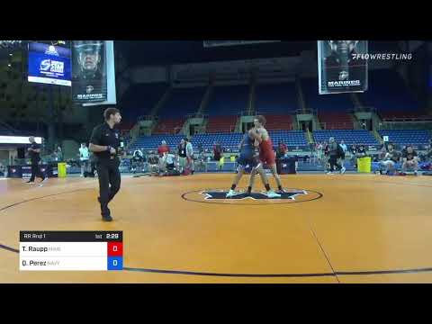 77 Kg Rr Rnd 1 - Tony Raupp, Minot MatWrats Wrestling Club Vs Quentin Perez, Navy-Marine Corps Mat