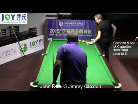 Jimmy croxton v john roe Chinese 8 ball