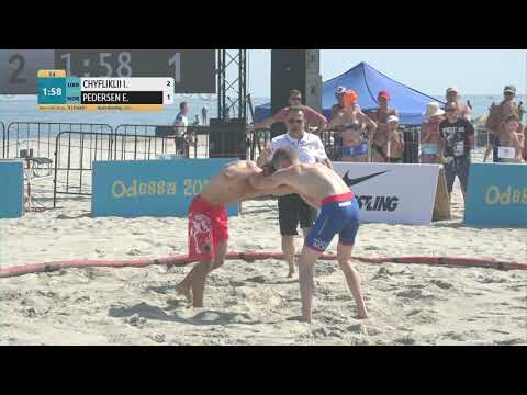 Round 1 Men's BW - 70 kg: I. CHYFLIKLII (UKR) v. E. PEDERSEN (NOR)