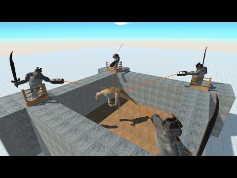 MUTANT APES SCIMITARILLA in Castle vs ALL UNITS Animal Revolt Battle Simulator