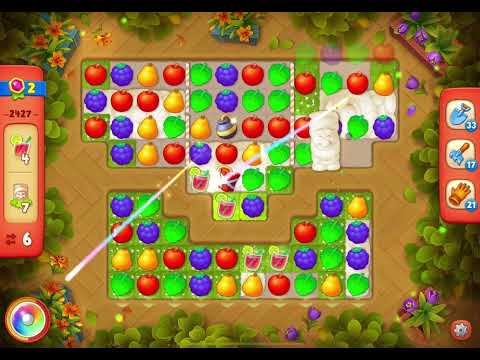 GardenScapes Level 2427 no boosters (13 moves)