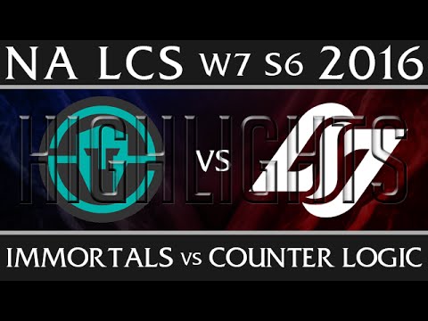 Immortals vs CLG | Highlights NA LCS W7D1 2016 Spring S6 | IMT vs CLG Week 7