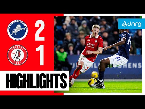 Randell scores in narrow defeat | Millwall 2-1 Bristol City | Highlights