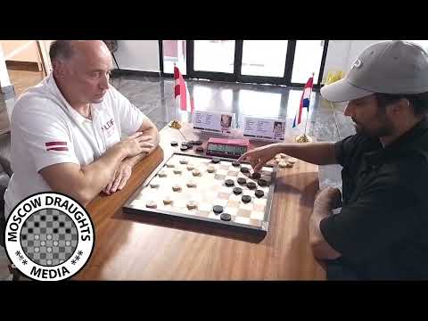 Tie-Break Round 7: 2025 World draughts championship;  Guntis Valneris 🇱🇻 Vs Martijn van Ijzendoorn🇳🇱