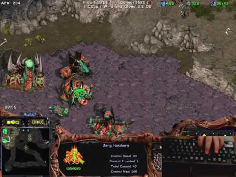 StarCraft Brood War 1v1 Connor5620 (Z) vs Filco (T) Game 1 Wind and Cloud