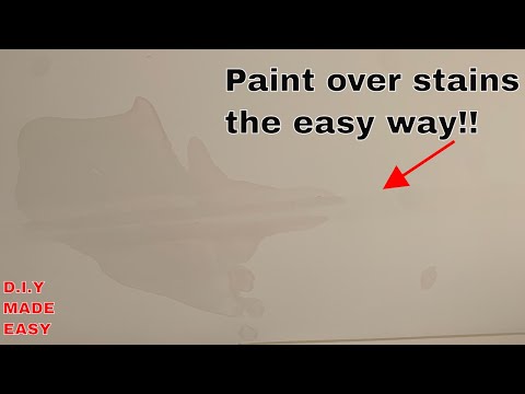 How to paint over water stained ceiling