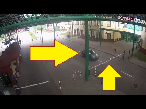 Obywatel Francji staranował szlaban na przejściu w Grzechotkach, chciał dostać się do Rosji!