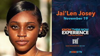 Know Them Now Experience: R&B Edition: Jai'Len Josey