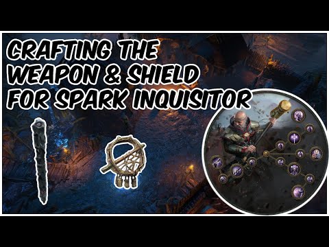 [PoE 3.19] Crafting the Weapon & Shield for Self-Chill Spark Inquisitor (Jungroan's Build)