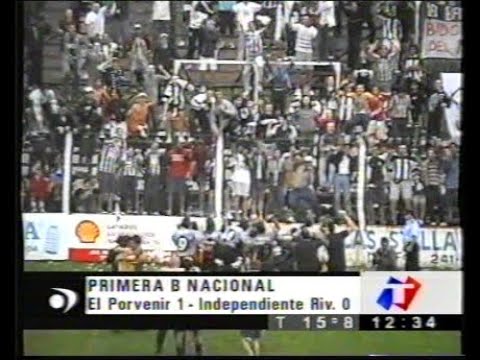 EL PORVENIR 1 Independiente Rivadavia de Mendoza 0  Nacional B, Gerli, Octubre 2001. Grande Porve!