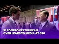 Chinese President Xi confronts Canada's Trudeau over leaks to media at G20 | Yahoo Australia
