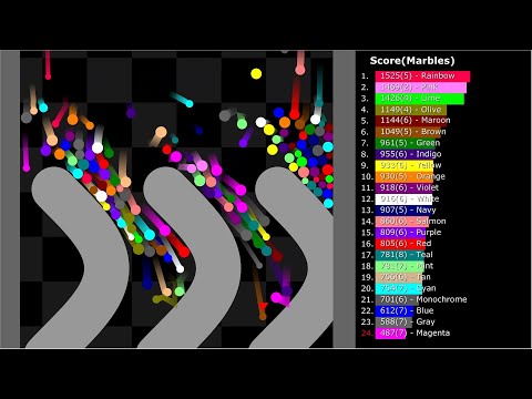 Stay First 6 - Marble Race in Algodoo