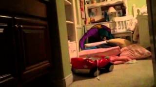 Mom gets caught spying on her children