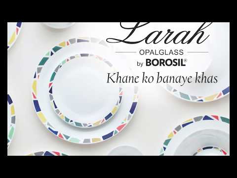 Larah By Borosil OpalGlass Dinner Set 31PCS