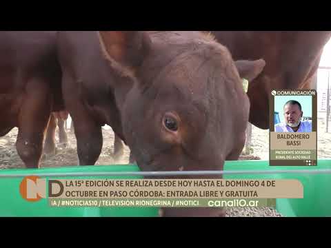 Comienza hoy la 15° Expo Rural hasta el domingo 4 de octubre en Paso Córdoba: libre y gratuita