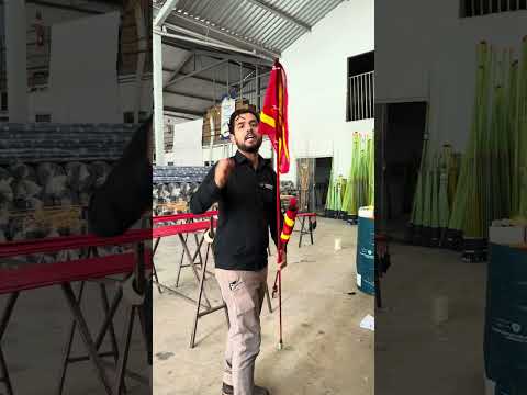 Bandeira de Mineração em Produção | Sinalização para Planta Industrial em MG