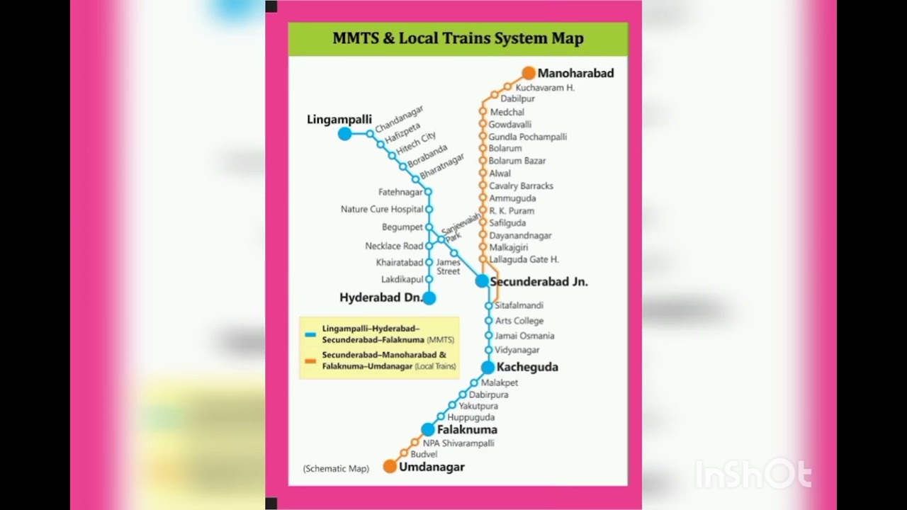 Hyderabad MMTS root map