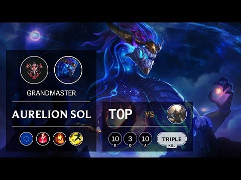 Aurelion Sol Top vs Pantheon - EUW Grandmaster Patch 9.18